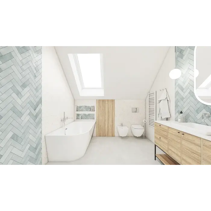 Wanna wolnostojąca narożna LAOLA 150x75 prawa