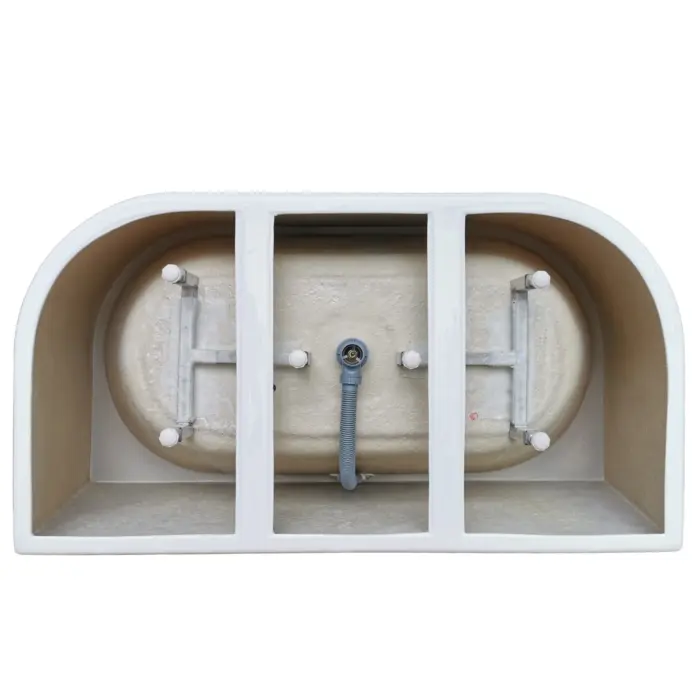 Wanna akrylowa przyścienna wolnostojąca AREZO biała 140x71x58 cm