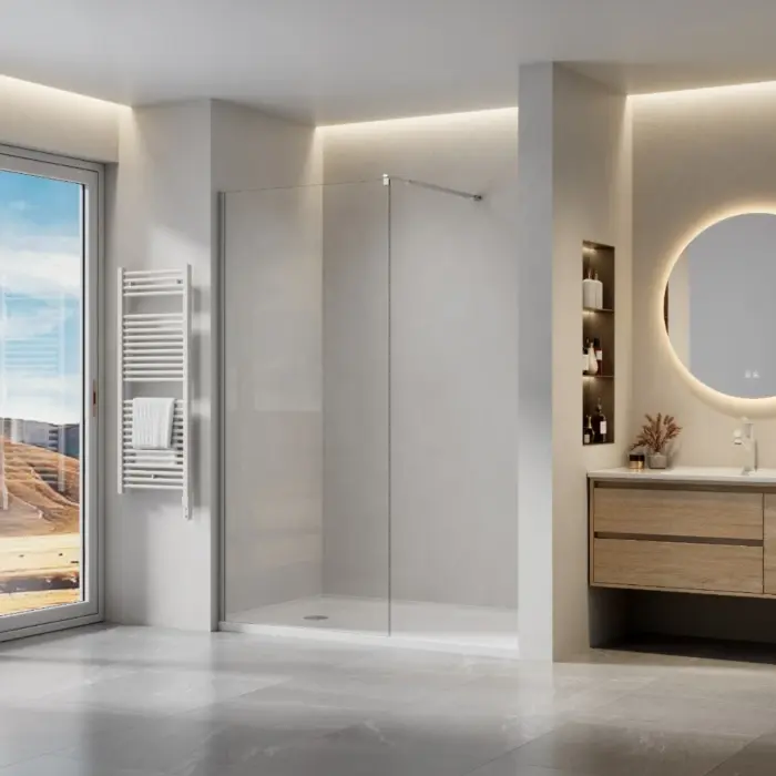 Ścianka prysznicowa SHINY WALK-IN 100x200 cm szkło 8 mm