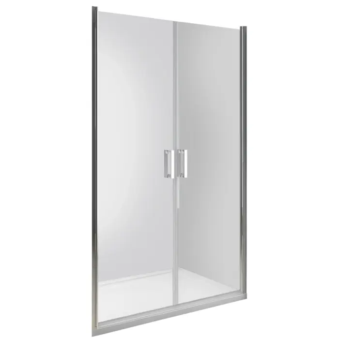 Drzwi prysznicowe wnękowe uchylne dwuskrzydłowe DUO ACTIVE 120x190 cm