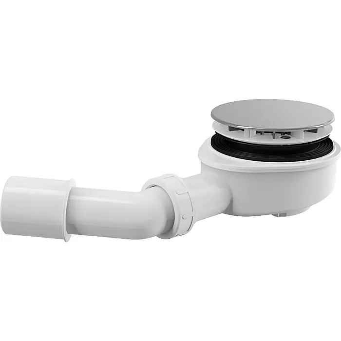  Syfon do brodzika niski automatyczny chrom 90 mm Alcaplast