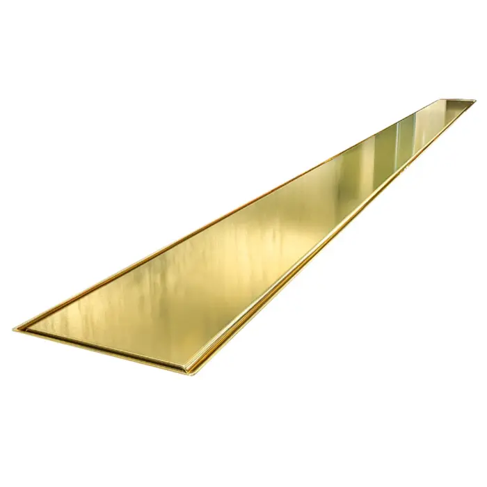 Odpływ liniowy 60 cm z syfonem McAlpine złoty