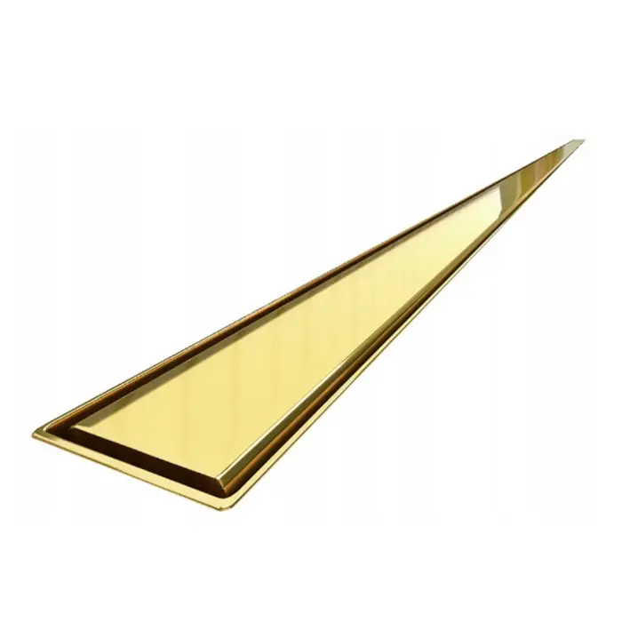 Odpływ liniowy złoty SLIM 90 cm z syfonem Viega