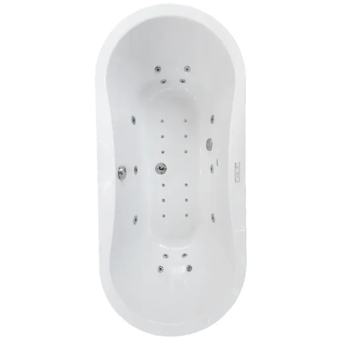 Wanna z hydromasażem wolnostojąca SORENA OVAL PLUS 180x80 cm
