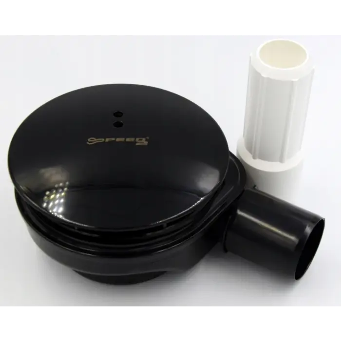  Syfon do brodzika niski automatyczny czarny 90 mm