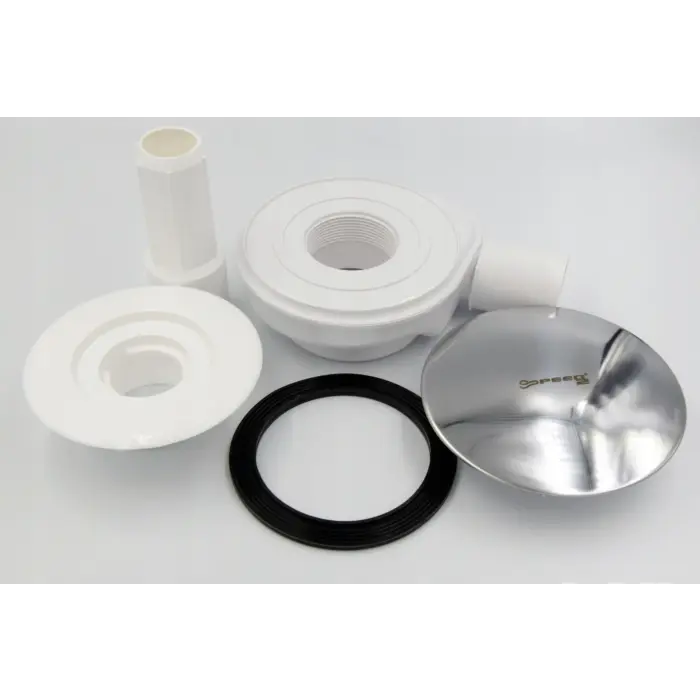  Syfon do brodzika niski automatyczny chrom 90 mm 