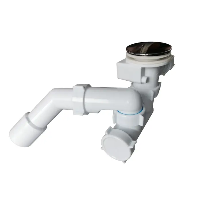 Syfon automatyczny z chromowanym pokrętłem i korkiem 650 mm