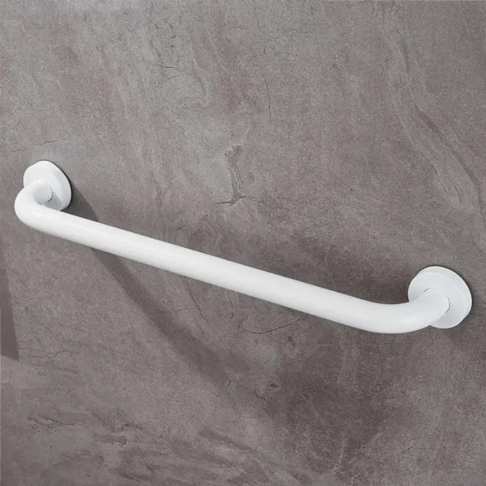 Uchwyt łazienkowy prosty biały 30 cm