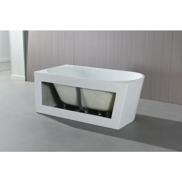 Wanna wolnostojąca narożna LAOLA 150x75 prawa
