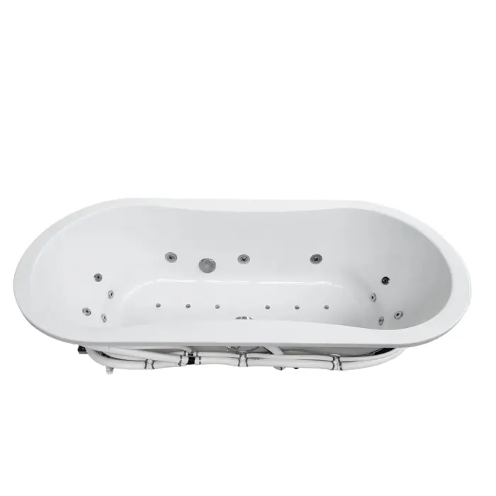 Wanna z hydromasażem wolnostojąca SORENA OVAL PLUS 180x80 cm