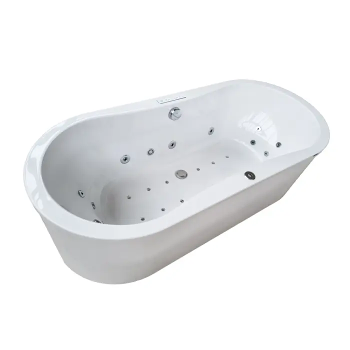 Wanna z hydromasażem wolnostojąca SORENA OVAL PLUS 180x80 cm