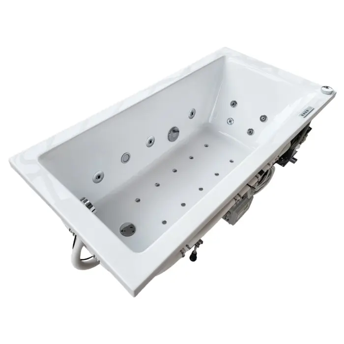 Wanna z hydromasażem prostokątna QUATRO MINI 120x70 cm