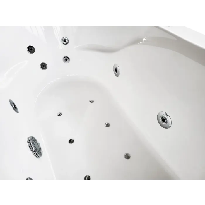 Wanna z hydromasażem prostokątna IVEA 160x75 cm