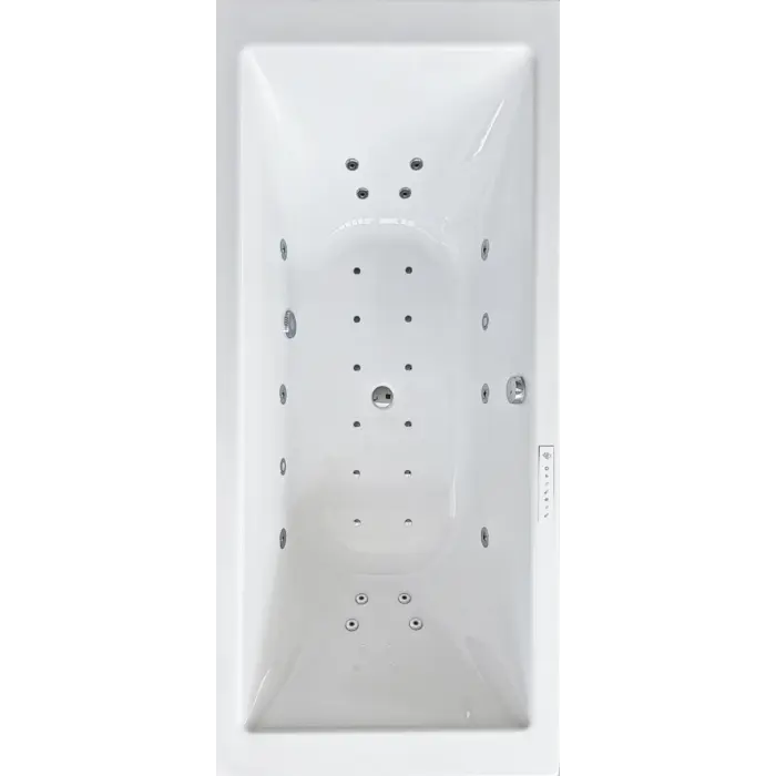 Wanna z hydromasażem prostokątna BERNO DUO 200x90 cm