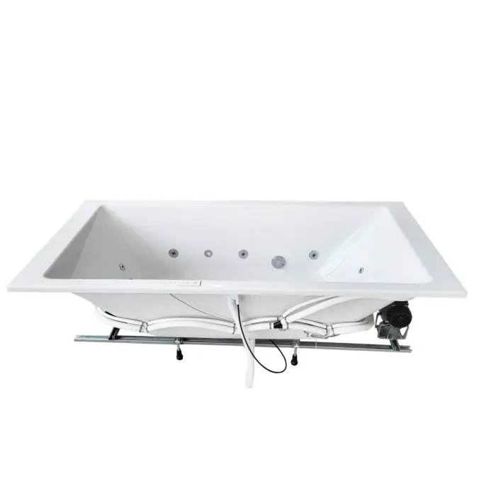 Wanna z hydromasażem prostokątna BERNO DUO 200x90 cm