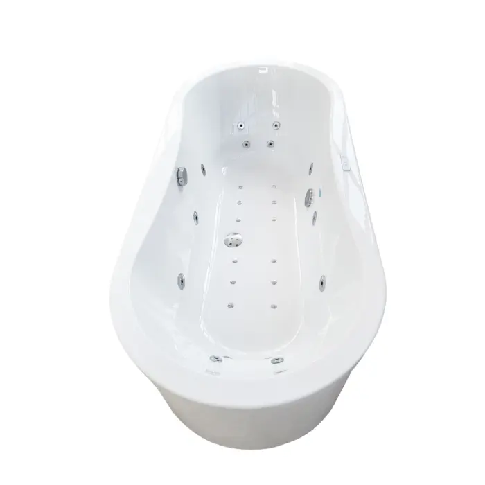 Wanna z hydromasażem wolnostojąca SORENA OVAL PLUS 180x80 cm