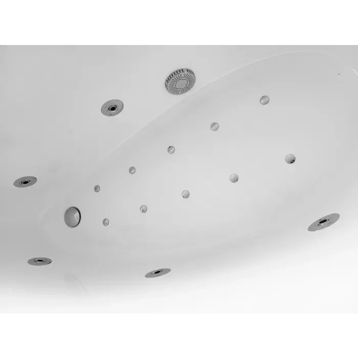 Wanna z hydromasażem narożna - Avocado 160x75 cm