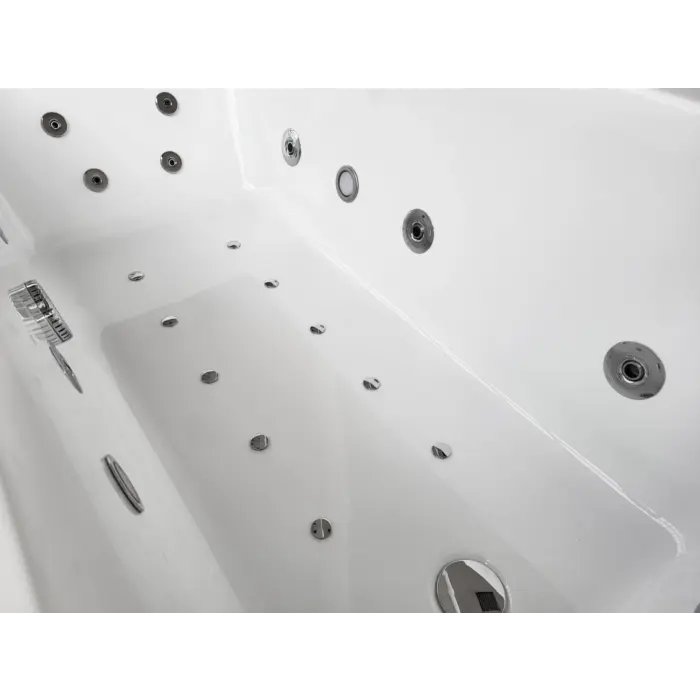 Wanna z hydromasażem prostokątna QUATRO MINI 120x70 cm