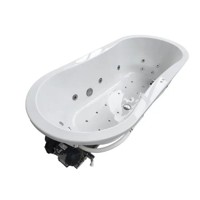 Wanna z hydromasażem wolnostojąca SORENA OVAL PLUS 180x80 cm