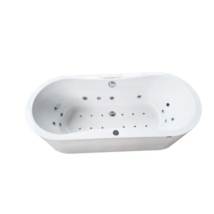 Wanna z hydromasażem wolnostojąca SORENA OVAL PLUS 180x80 cm