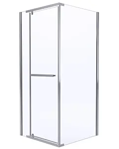 Kabina prysznicowa narożna LARA 100x80x190 cm chrom 
