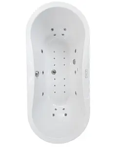 Wanna z hydromasażem wolnostojąca SORENA OVAL PLUS 180x80 cm