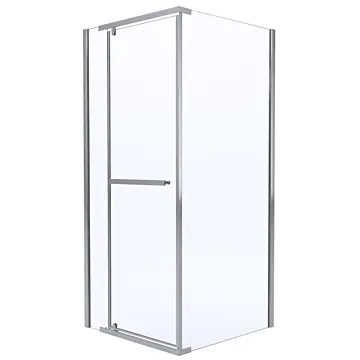 Kabina prysznicowa narożna LARA 100x80x190 cm chrom 