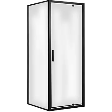 Kabina prysznicowa narożna MESO 90x90x190 cm czarna