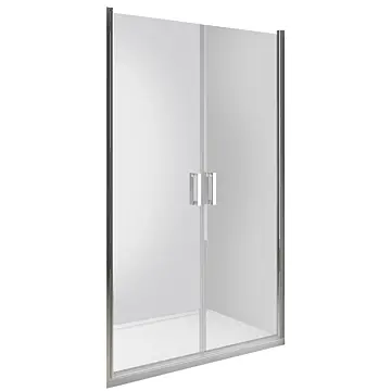Drzwi prysznicowe wnękowe uchylne dwuskrzydłowe DUO ACTIVE 100x190 cm