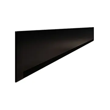 Czarny odpływ ścienny liniowy 60 cm z syfonem Viega