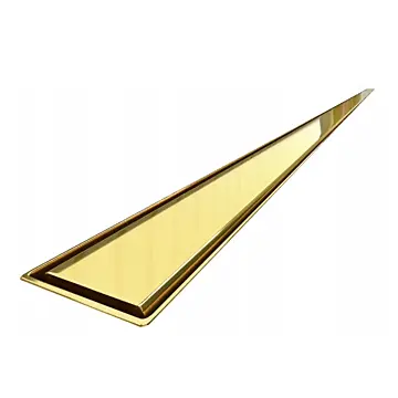 Odpływ liniowy złoty SLIM 90 cm z syfonem Viega