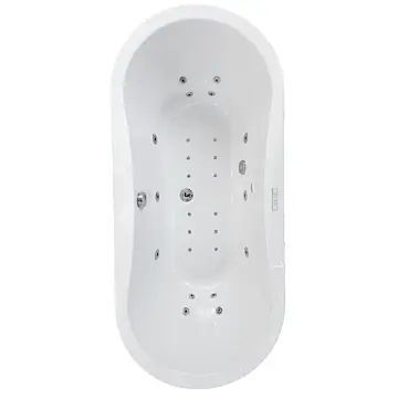 Wanna z hydromasażem wolnostojąca SORENA OVAL PLUS 180x80 cm