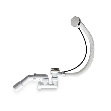 Syfon automatyczny z chromowanym pokrętłem i korkiem 650 mm