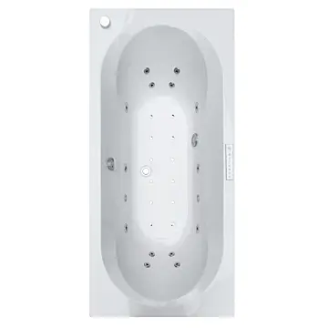 Wanna z hydromasażem prostokątna ORIA DUO 180x80 cm