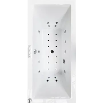 Wanna z hydromasażem prostokątna QUATRO DUO 160x75 cm